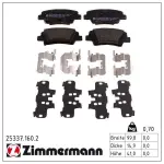 ZIMMERMANN Piduriklotsi komplekt,  ketaspidur 25337.160.2