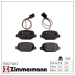 ZIMMERMANN Piduriklotsi komplekt,  ketaspidur 25347.140.2