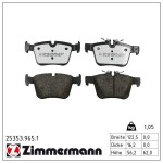 ZIMMERMANN Piduriklotsi komplekt,  ketaspidur rd:z 25353.965.1