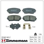 ZIMMERMANN Piduriklotsi komplekt,  ketaspidur 25365.165.2