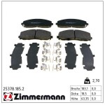 ZIMMERMANN Piduriklotsi komplekt,  ketaspidur 25378.185.2