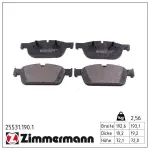 ZIMMERMANN Piduriklotsi komplekt,  ketaspidur 25531.190.1