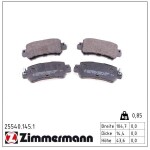 ZIMMERMANN Piduriklotsi komplekt,  ketaspidur 25540.145.1