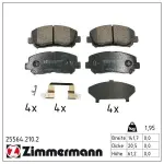 ZIMMERMANN Piduriklotsi komplekt,  ketaspidur 25564.210.2