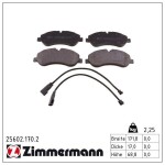 ZIMMERMANN Piduriklotsi komplekt,  ketaspidur 25602.170.2
