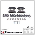 ZIMMERMANN Piduriklotsi komplekt,  ketaspidur 25603.175.2