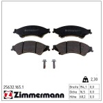 ZIMMERMANN Piduriklotsi komplekt,  ketaspidur 25632.165.1