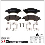 ZIMMERMANN Piduriklotsi komplekt,  ketaspidur 25632.165.2