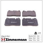ZIMMERMANN  Piduriklotsi komplekt,ketaspidur 25643.170.1