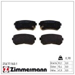 ZIMMERMANN Piduriklotsi komplekt,  ketaspidur 25677.160.1