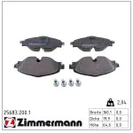 ZIMMERMANN Piduriklotsi komplekt,  ketaspidur 25683.200.1