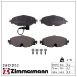 ZIMMERMANN  Piduriklotsi komplekt,ketaspidur 25683.200.2