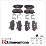 ZIMMERMANN Piduriklotsi komplekt,  ketaspidur 25692.180.2