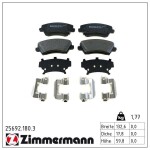 ZIMMERMANN Piduriklotsi komplekt,  ketaspidur 25692.180.3