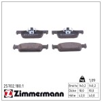 ZIMMERMANN Piduriklotsi komplekt,  ketaspidur 25702.180.1