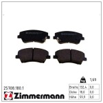 ZIMMERMANN Piduriklotsi komplekt,  ketaspidur 25708.180.1