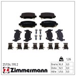 ZIMMERMANN Piduriklotsi komplekt,  ketaspidur 25734.170.2