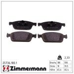 ZIMMERMANN Piduriklotsi komplekt,  ketaspidur 25736.180.1