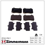 ZIMMERMANN Piduriklotsi komplekt,  ketaspidur 25743.150.1