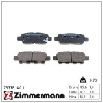 ZIMMERMANN Piduriklotsi komplekt,  ketaspidur 25778.140.1