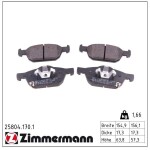 ZIMMERMANN Piduriklotsi komplekt,  ketaspidur 25804.170.1