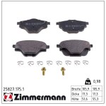 ZIMMERMANN Piduriklotsi komplekt,  ketaspidur 25827.175.1