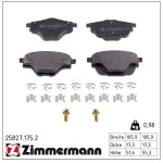 ZIMMERMANN Piduriklotsi komplekt,  ketaspidur 25827.175.2