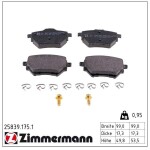 ZIMMERMANN Piduriklotsi komplekt,  ketaspidur 25839.175.1