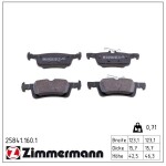 ZIMMERMANN Piduriklotsi komplekt,  ketaspidur 25841.160.1