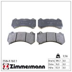 ZIMMERMANN Piduriklotsi komplekt,  ketaspidur 25849.160.1