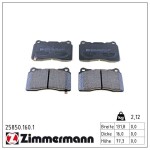 ZIMMERMANN Piduriklotsi komplekt,  ketaspidur 25850.160.1