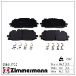 ZIMMERMANN Piduriklotsi komplekt,  ketaspidur 25861.170.2