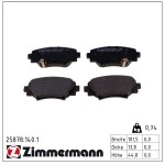 ZIMMERMANN Piduriklotsi komplekt,  ketaspidur 25878.140.1