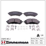 ZIMMERMANN Piduriklotsi komplekt,  ketaspidur 25895.185.2