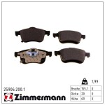 ZIMMERMANN Piduriklotsi komplekt,  ketaspidur 25906.200.1