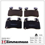 ZIMMERMANN Piduriklotsi komplekt,  ketaspidur 25915.155.1