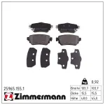 ZIMMERMANN  Piduriklotsi komplekt,ketaspidur 25965.155.1