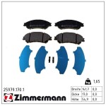 ZIMMERMANN Piduriklotsi komplekt,  ketaspidur 25979.170.1