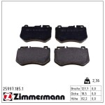 ZIMMERMANN Piduriklotsi komplekt,  ketaspidur 25997.185.1