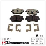 ZIMMERMANN Piduriklotsi komplekt,  ketaspidur 26126.185.2