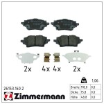 ZIMMERMANN Piduriklotsi komplekt,  ketaspidur 26153.160.2