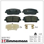 ZIMMERMANN Piduriklotsi komplekt,  ketaspidur 26157.170.2