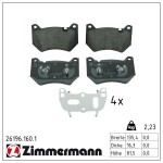 ZIMMERMANN Piduriklotsi komplekt,  ketaspidur 26196.160.1