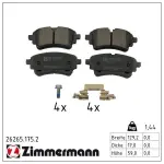 ZIMMERMANN Piduriklotsi komplekt,  ketaspidur 26265.175.2