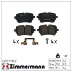 ZIMMERMANN Piduriklotsi komplekt,  ketaspidur 26267.170.2