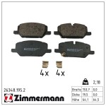 ZIMMERMANN Piduriklotsi komplekt,  ketaspidur 26348.195.2