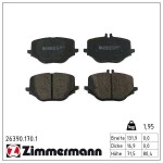 ZIMMERMANN Piduriklotsi komplekt,  ketaspidur 26390.170.1