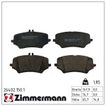 ZIMMERMANN Piduriklotsi komplekt,  ketaspidur 26402.150.1