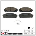 ZIMMERMANN Piduriklotsi komplekt,  ketaspidur 26448.175.2