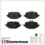ZIMMERMANN Piduriklotsi komplekt,  ketaspidur 26526.170.1